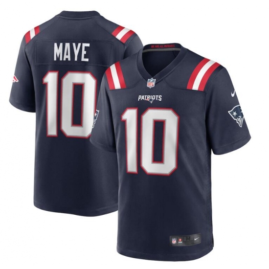 Mens New England Patriots #10 Drake Maye Nike Navy Vapor Untouchable Limited Jersey - Ujersey