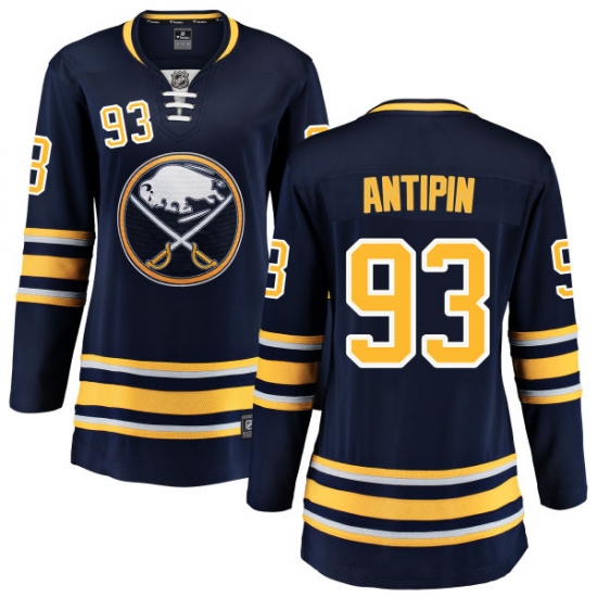 Women's Buffalo Sabres #93 Victor Antipin Fanatics Branded Navy Blue Home Breakaway NHL Jersey - Ujersey