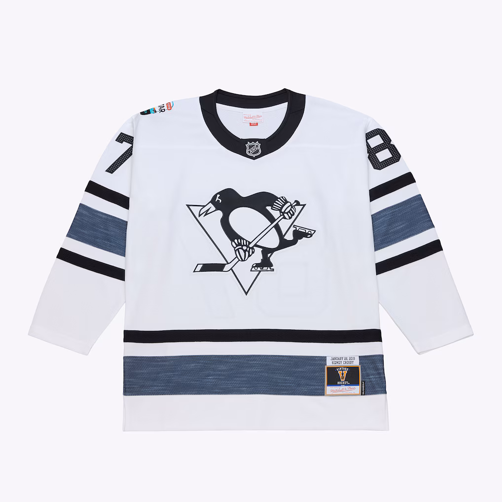 Men's Sidney Crosby Mitchell & Ness White 2019 All-Star Game Power Play Jersey