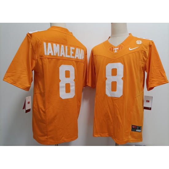 Men's Tennessee Volunteers #8 Nico Iamaleava Orange Stitched Jersey - Ujersey