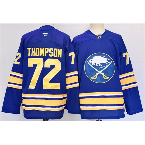 Men's Buffalo Sabres #72 Tage Thompson Blue 2024-25 Stitched Jersey - Ujersey