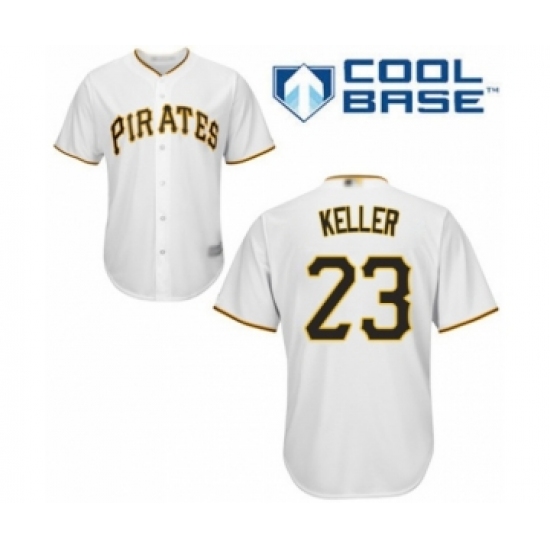 Youth Pittsburgh Pirates #23 Mitch Keller Authentic White Home Cool Base Baseball Player Jersey - Ujersey