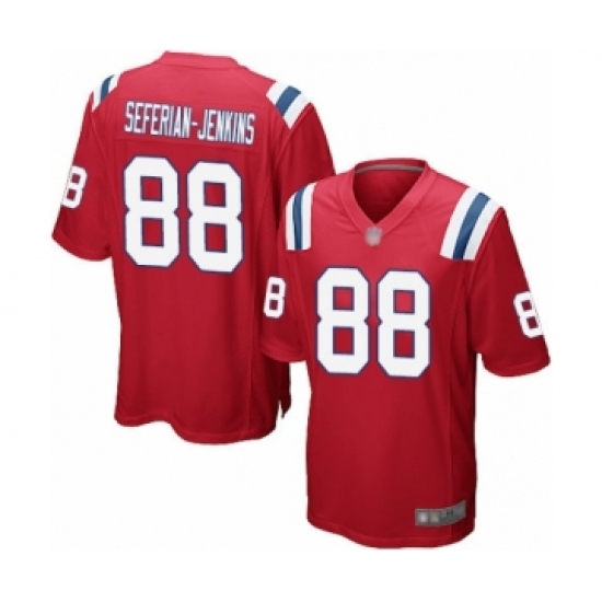 Men's New England Patriots #88 Austin Seferian-Jenkins Game Red Alternate Football Jersey - Ujersey
