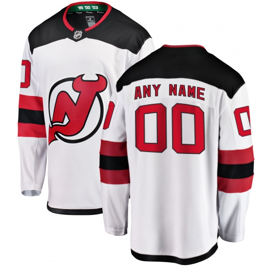 Men's New Jersey Devils Fanatics Branded White Away Breakaway Custom Jersey - Ujersey