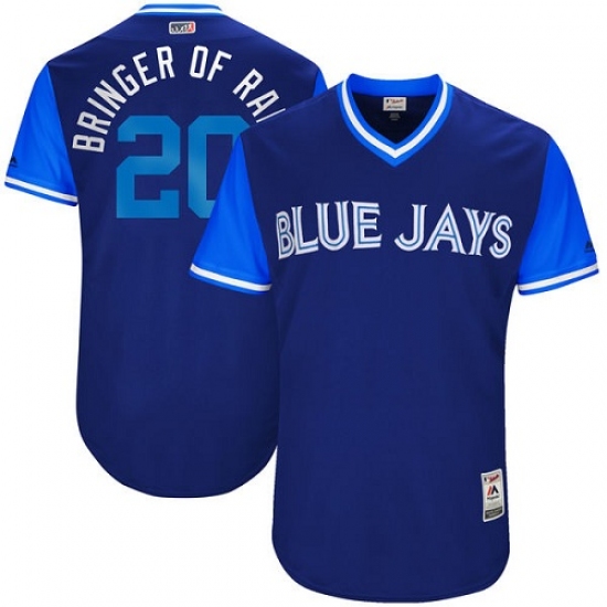 Men's Majestic Toronto Blue Jays #20 Josh Donaldson 