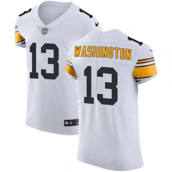 Men's Nike Pittsburgh Steelers #13 James Washington White Vapor Untouchable Elite Player NFL Jersey - Ujersey