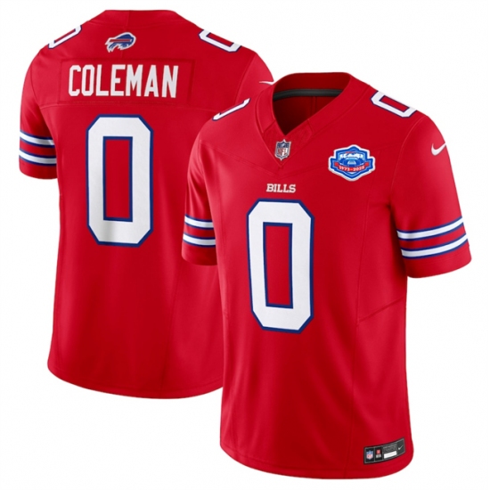 Men's Buffalo Bills #0 Keon Coleman Red 2025 F.U.S.E. With Farewell Vapor Untouchable Limited Football Stitched Jersey - Ujersey