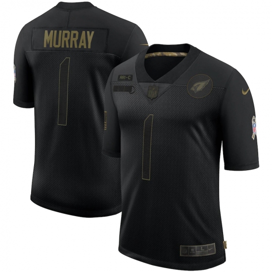 Men's Arizona Cardinals #1 Kyler Murray Black Nike 2020 Salute To Service Limited Jersey - Ujersey