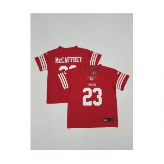 Toddlers San Francisco 49ers #23 Christian McCaffrey 2022 Red Vapor Untouchable Stitched Limited Jersey - Ujersey