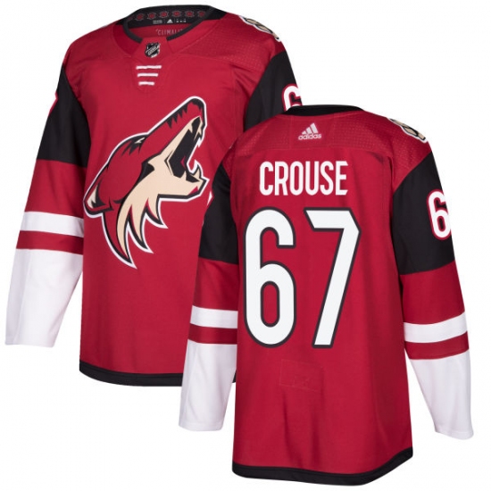 Youth Adidas Arizona Coyotes #67 Lawson Crouse Authentic Burgundy Red Home NHL Jersey - Ujersey