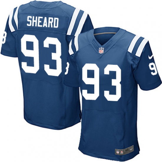 Men's Nike Indianapolis Colts #93 Jabaal Sheard Elite Royal Blue Team Color NFL Jersey - Ujersey