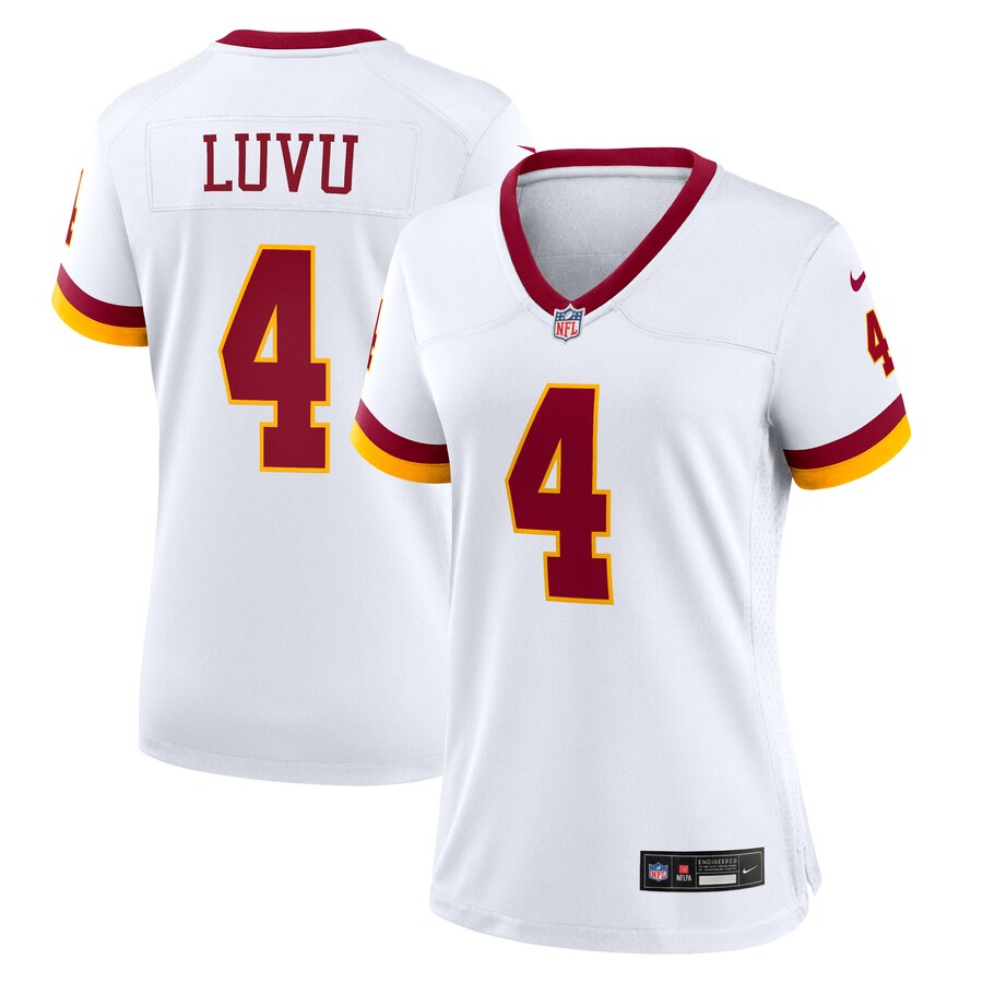 Women's Washington Commanders Frankie Luvu Nike White Game Super Bowl Era Jersey - Ujersey