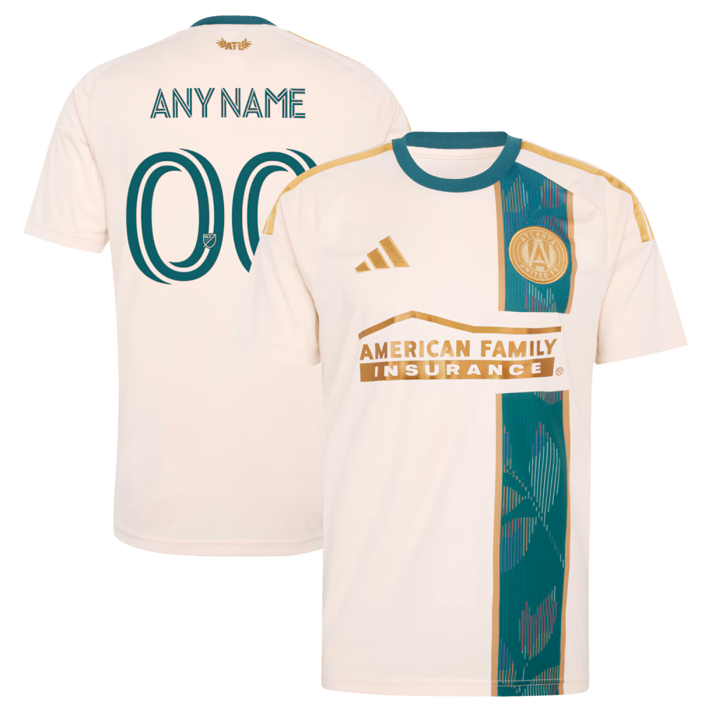 Men's Atlanta United FC adidas Tan 2026 Spirit of '96 Replica Custom Jersey - ujerseystore