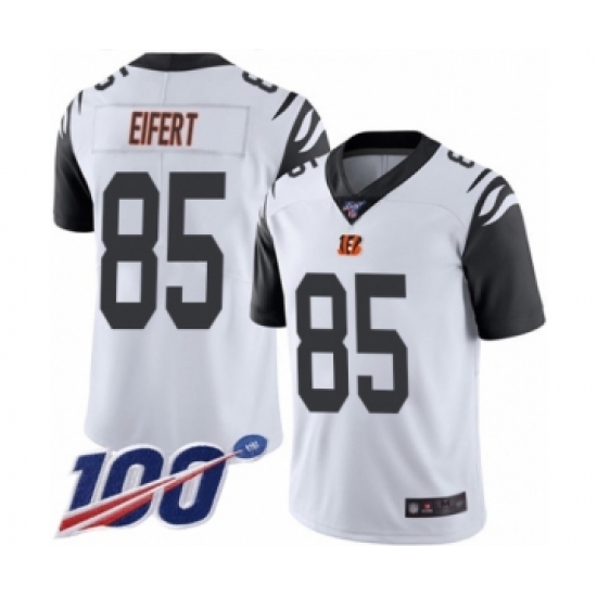 Men's Cincinnati Bengals #85 Tyler Eifert Limited White Rush Vapor Untouchable 100th Season Football Jersey - Ujersey