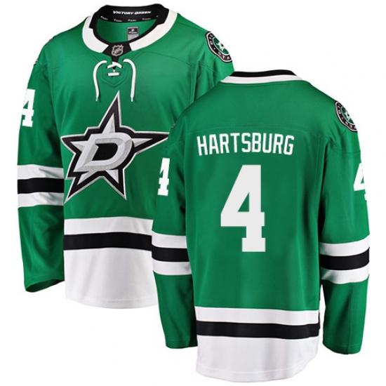 Men's Dallas Stars #4 Craig Hartsburg Fanatics Branded Green Home Breakaway NHL Jersey - Ujersey