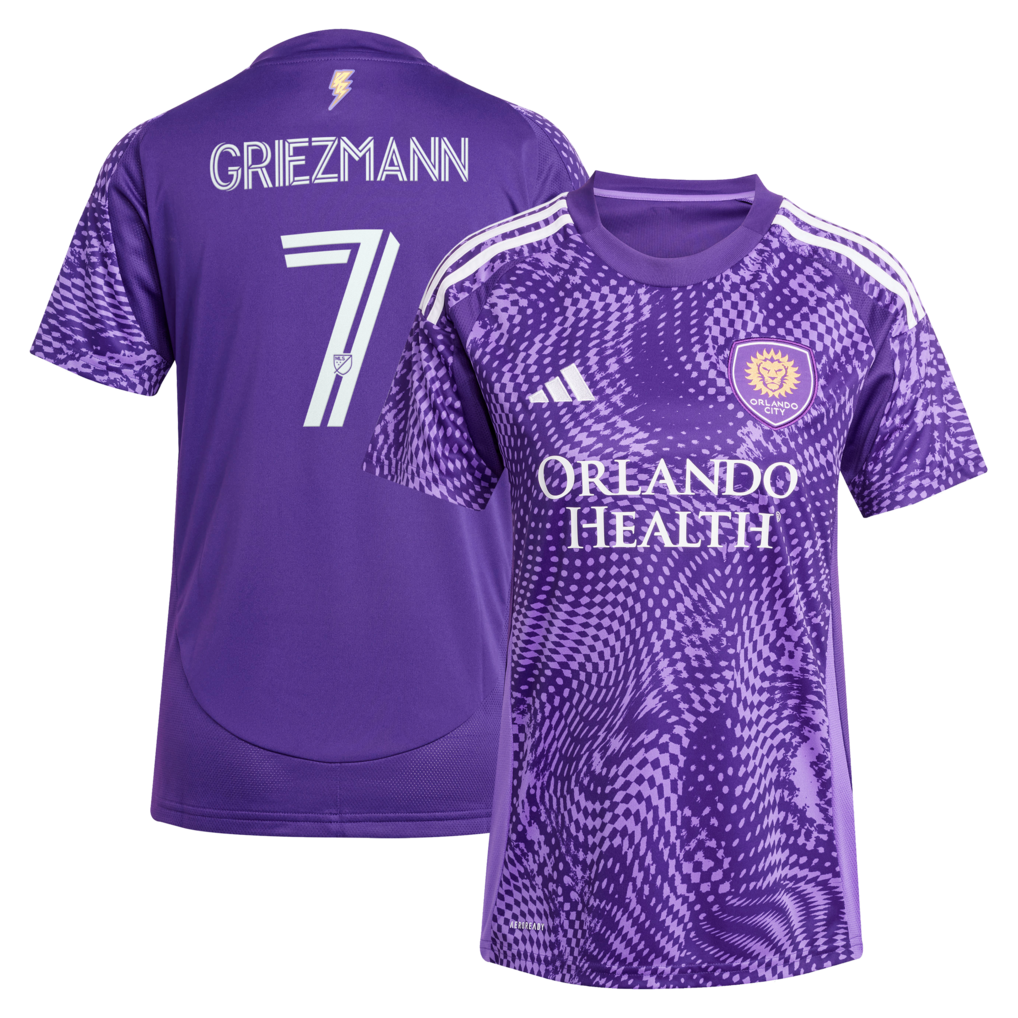 Women's Orlando City SC Antoine Griezmann adidas Purple 2025 Perfect Storm Replica Jersey - Ujersey