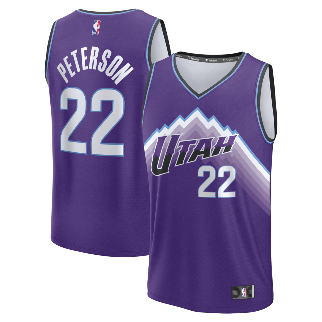Men's Utah Jazz Darryn Peterson Fanatics Purple 2026 NBA Draft First Round Pick Fast Break Jersey - Icon Edition