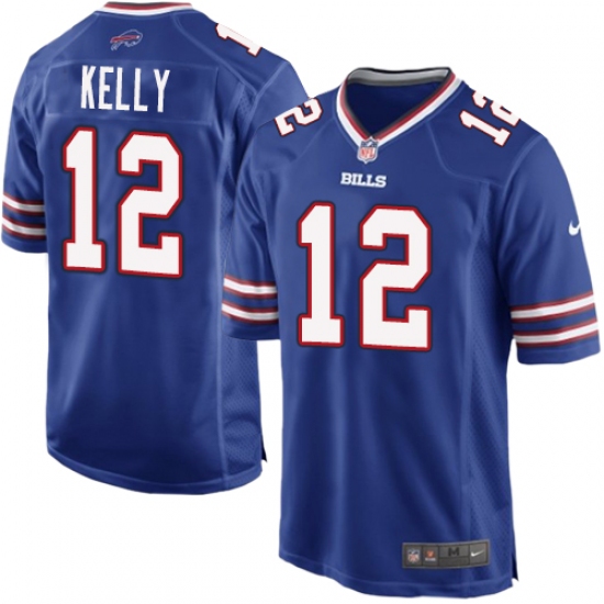 Men's Nike Buffalo Bills #12 Jim Kelly Game Royal Blue Team Color NFL Jersey - Ujersey
