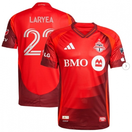 Men's Toronto FC Richie Laryea adidas Red 2025 Club Kit Authentic Player Jersey - Ujersey