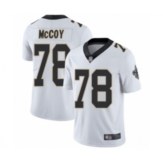 Men's New Orleans Saints #78 Erik McCoy White Vapor Untouchable Limited Player Football Jersey - Ujersey