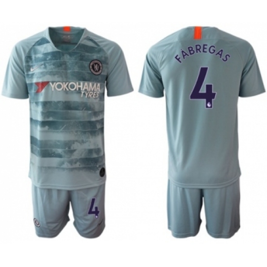 Chelsea #4 Fabregas Third Soccer Club Jersey