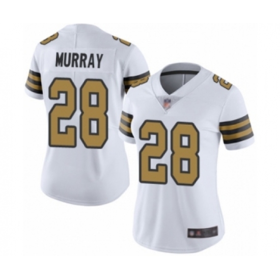 Women's New Orleans Saints #28 Latavius Murray Limited White Rush Vapor Untouchable Football Jersey - Ujersey