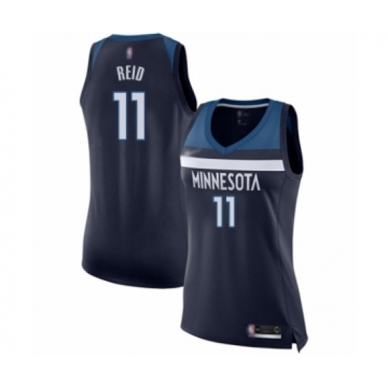 Women's Minnesota Timberwolves #11 Naz Reid Swingman Navy Blue Basketball Jersey - Icon Edition - Ujersey