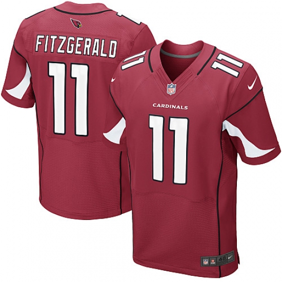 Men's Nike Arizona Cardinals #11 Larry Fitzgerald Elite Red Team Color NFL Jersey - Ujersey