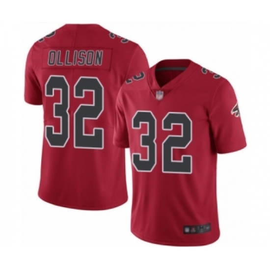 Youth Atlanta Falcons #32 Qadree Ollison Limited Red Rush Vapor Untouchable Football Jersey - Ujersey