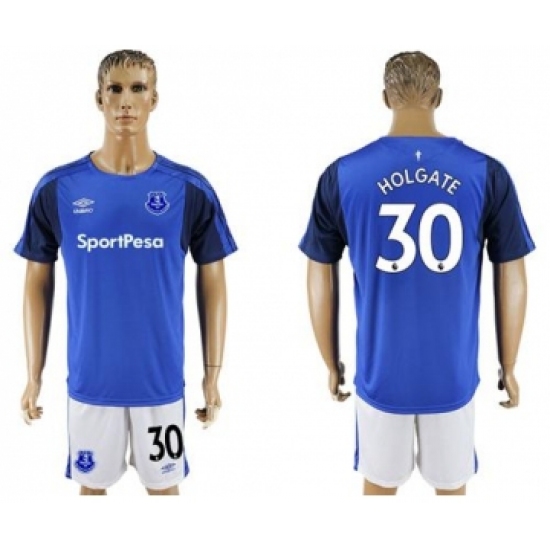 Everton #30 Holgate Home Soccer Club Jersey