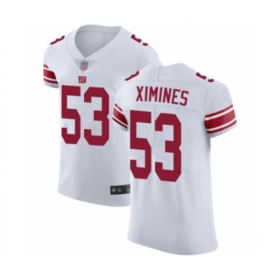 Men's New York Giants #53 Oshane Ximines White Vapor Untouchable Elite Player Football Jersey - Ujersey