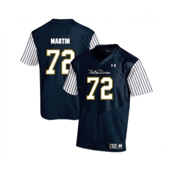 Notre Dame Fighting Irish 72 Nick Martin Navy College Football Jersey - Ujersey