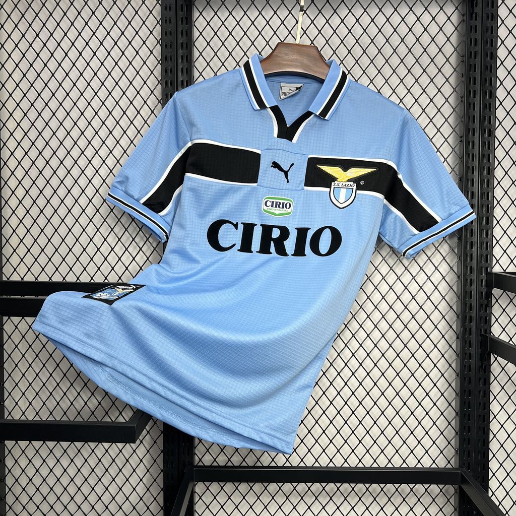 Lazio Retro Soccer Jersey Home Custom Shirt 1998-99 - ujerseystore