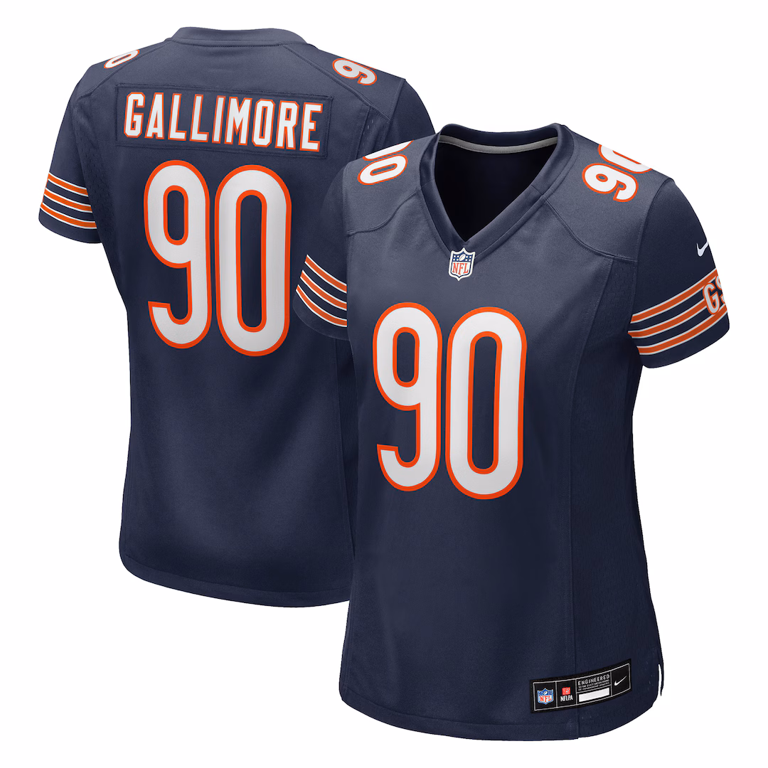 Women's Chicago Bears Neville Gallimore Nike Navy Team Game Jersey - Ujersey