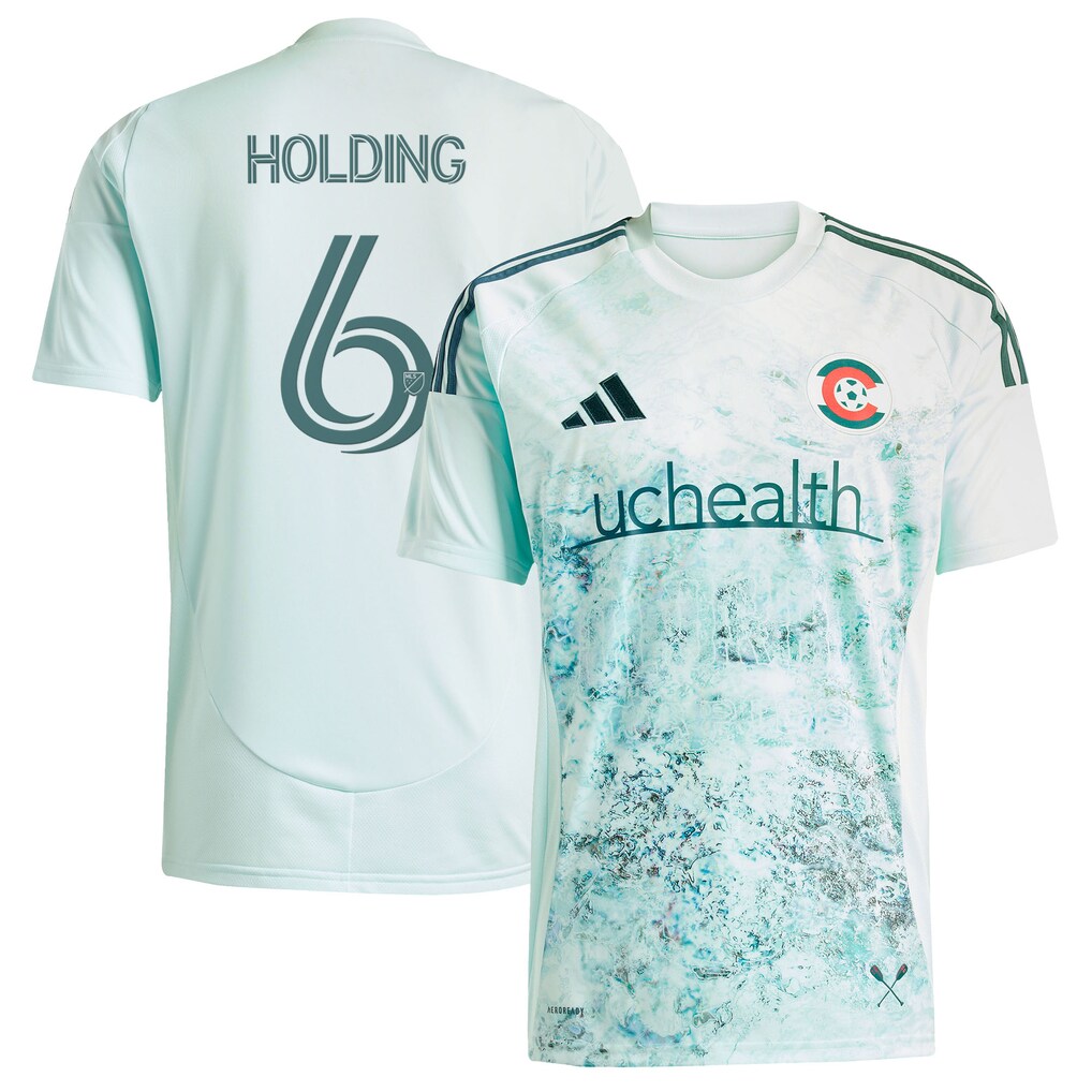Men's Colorado Rapids Rob Holding adidas Green 2025 Headwaters Replica Jersey - Ujersey