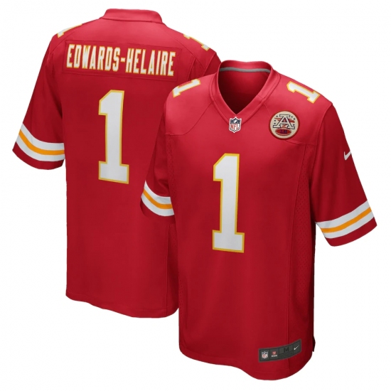 Men's Kansas City Chiefs #1 Clyde Edwards-Helaire Nike Red 2020 NFL Draft First Round Pick Game Jersey.webp - Ujersey