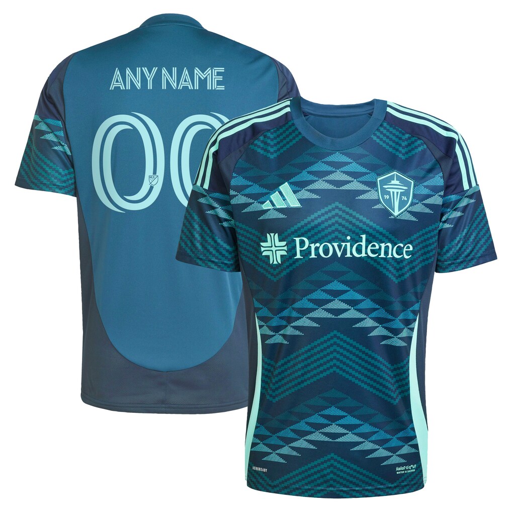 Men's Seattle Sounders FC adidas Blue 2025 The Salish Sea Kit Replica Custom Jersey - Ujersey