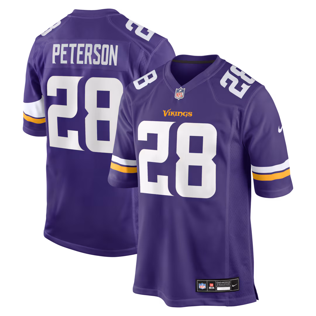 Men's Minnesota Vikings Adrian Peterson Nike Purple Team Retired Game Jersey