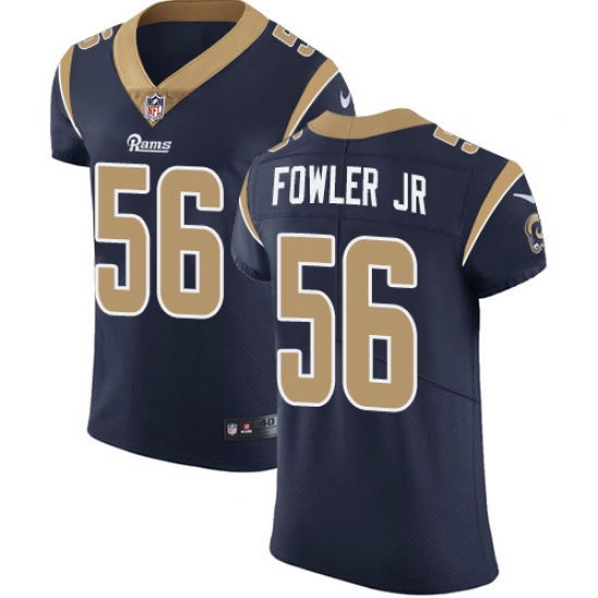 Men's Nike Los Angeles Rams #56 Dante Fowler Jr Navy Blue Team Color Vapor Untouchable Elite Player NFL Jersey - Ujersey