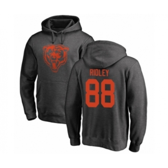 Football Chicago Bears #88 Riley Ridley Ash One Color Pullover Hoodie - Ujersey