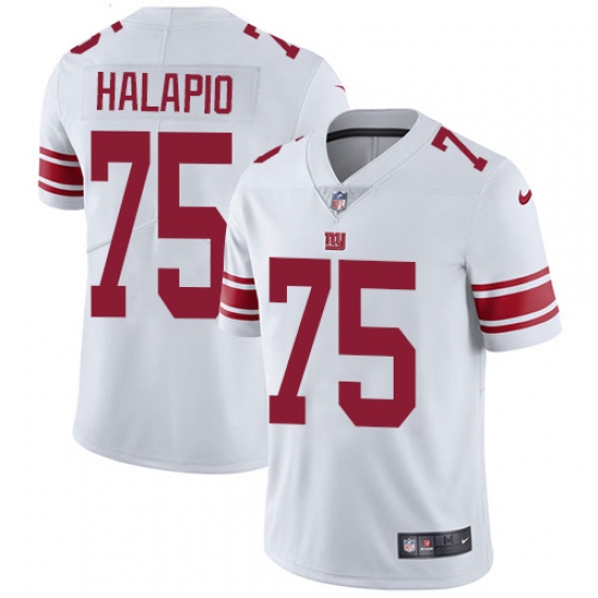 Youth Nike New York Giants #75 Jon Halapio White Vapor Untouchable Limited Player NFL Jersey - Ujersey