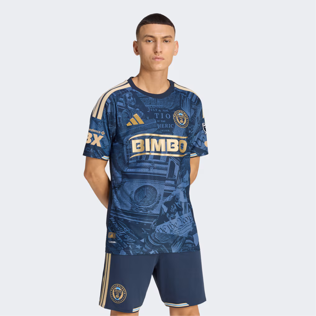 Men's Philadelphia Union adidas Navy 2026 1776 Kit On-Field Authentic Patch Jersey