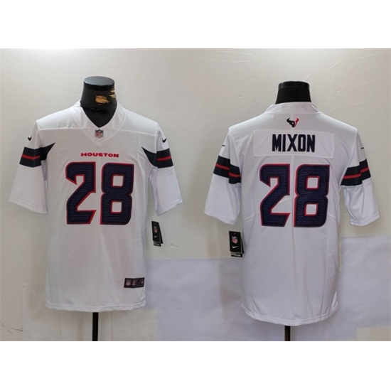 Men's Houston Texans #28 Joe Mixon White Vapor Untouchable Stitched Football Jersey - Ujersey