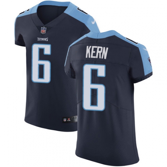 Men's Nike Tennessee Titans #6 Brett Kern Navy Blue Alternate Vapor Untouchable Elite Player NFL Jersey - Ujersey