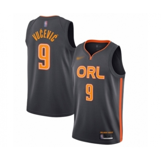 Women's Orlando Magic #9 Nikola Vucevic Swingman Charcoal Basketball Jersey - 2019 20 City Edition - Ujersey