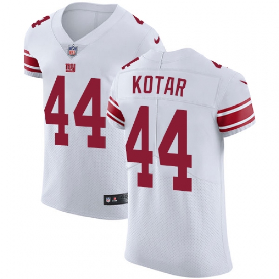 Men's Nike New York Giants #44 Doug Kotar White Vapor Untouchable Elite Player NFL Jersey - Ujersey