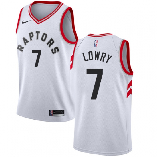 Women's Nike Toronto Raptors #7 Kyle Lowry Swingman White NBA Jersey - Association Edition - Ujersey