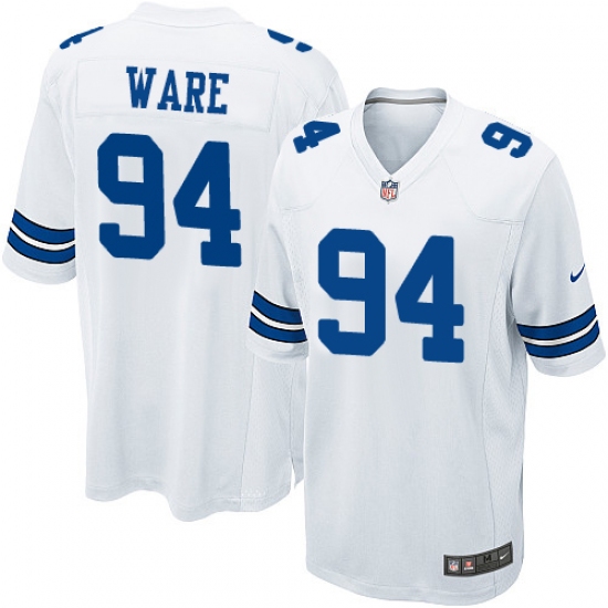 Men's Nike Dallas Cowboys #94 DeMarcus Ware Game White NFL Jersey - Ujersey