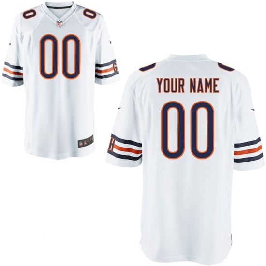 Nike Men's Chicago Bears Customized Game White Jersey - Ujersey