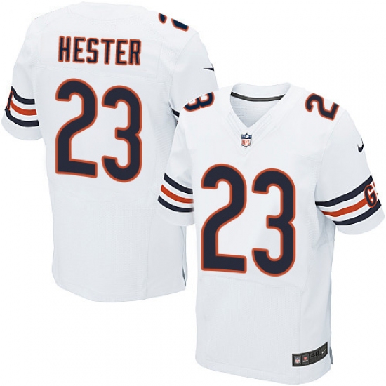 Men's Nike Chicago Bears #23 Devin Hester Elite White NFL Jersey - Ujersey